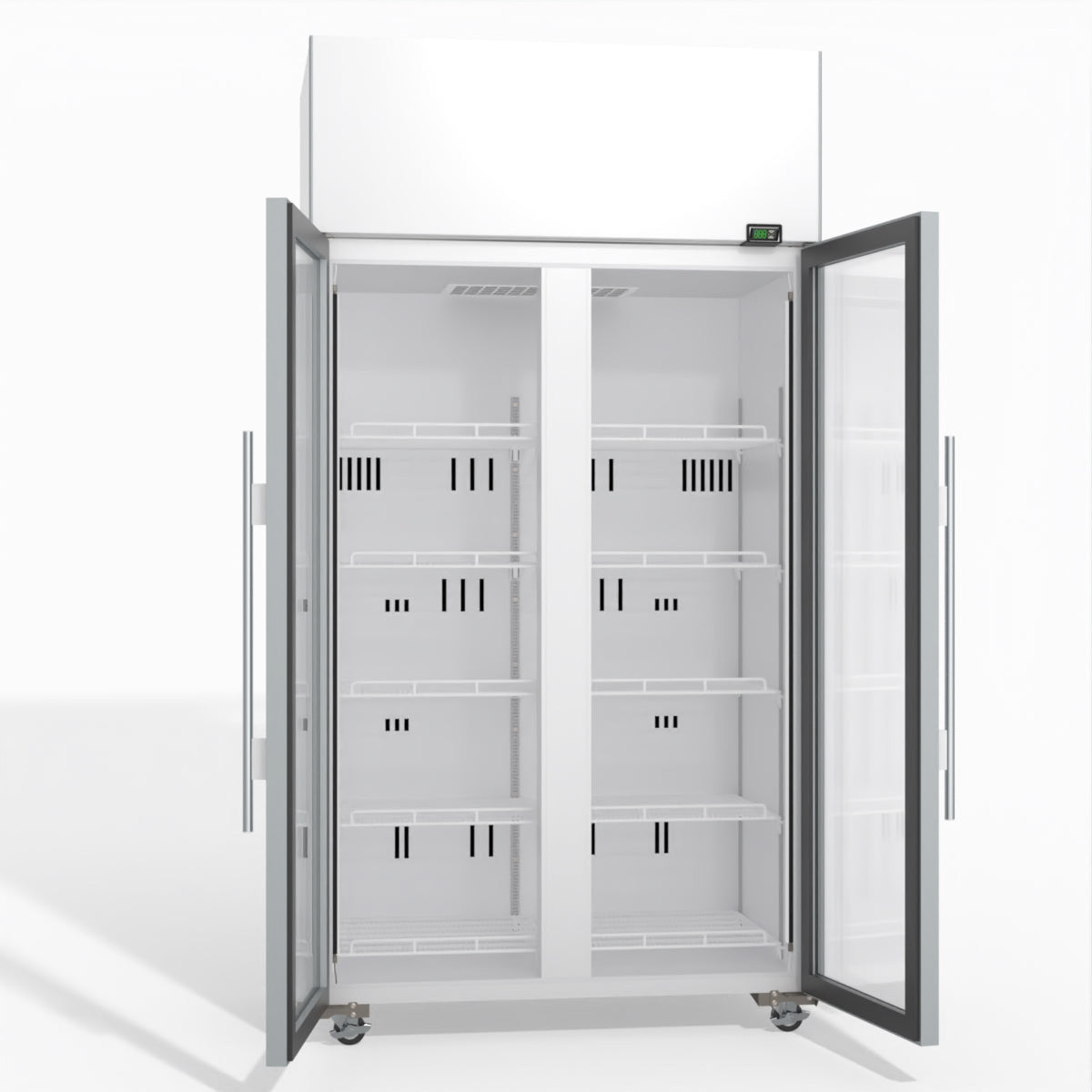 Skope TME1000N-A 2 Glass Door Display or Storage Fridge