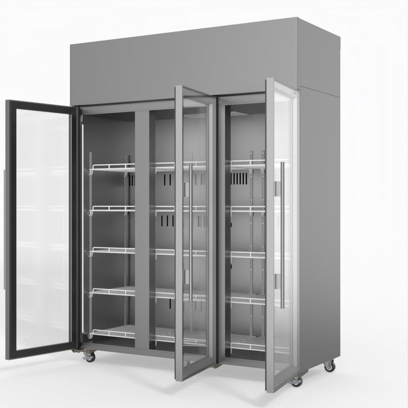 Skope 3 Glass Door Display or Storage Fridge - SKT1500N-A