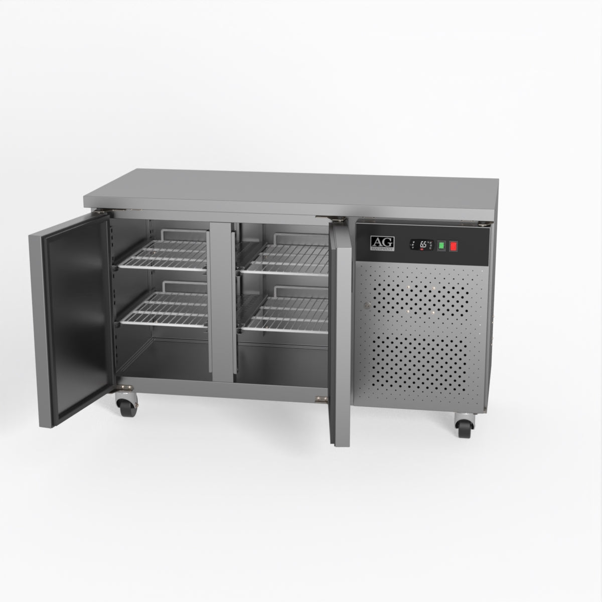 AG Two Door Commercial Worktop / Under Bench Freezer 600mm Depth