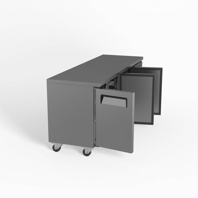 AG Three Door Commercial Worktop / Under Bench Freezer 600mm Depth