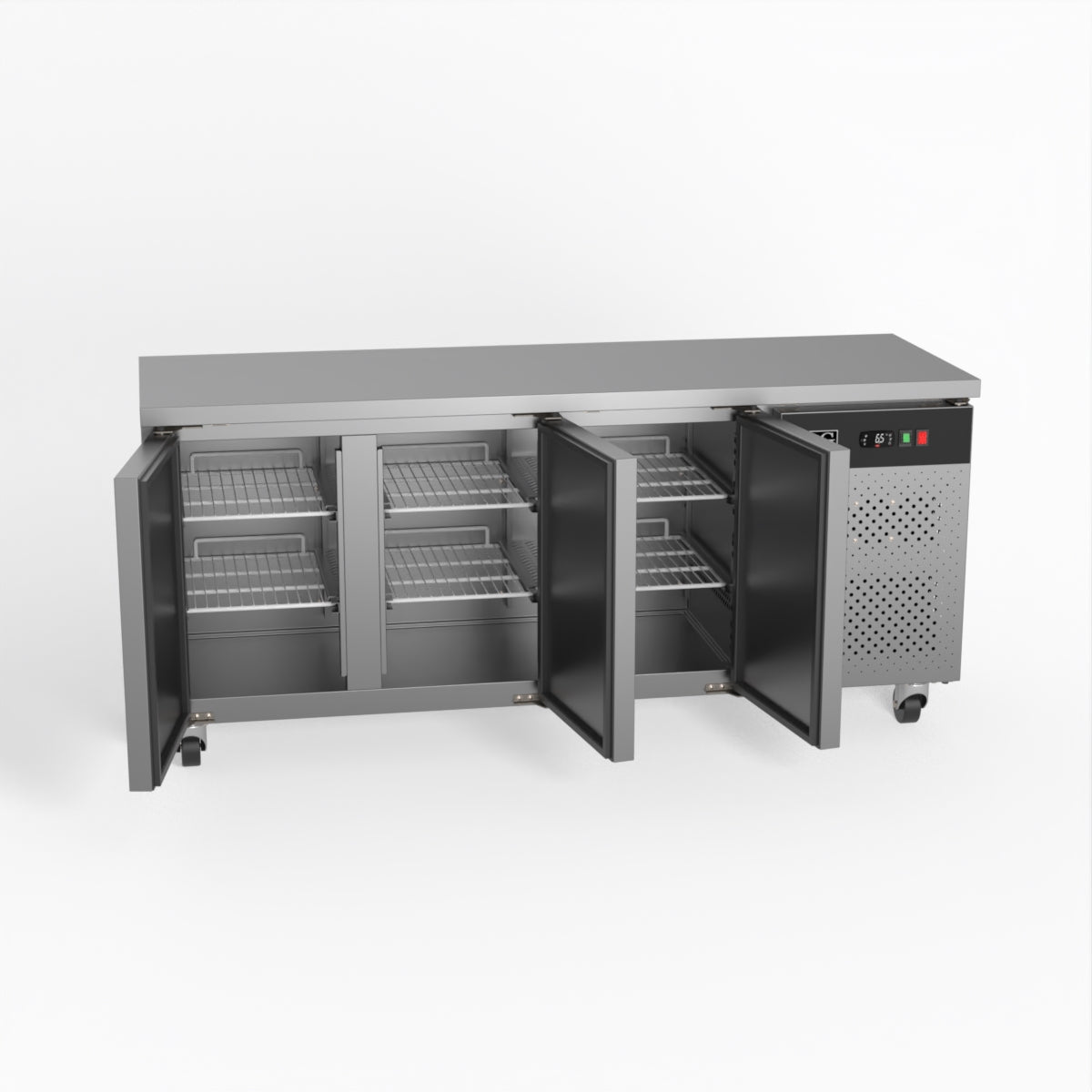 AG Three Door Commercial Worktop / Under Bench Freezer 600mm Depth