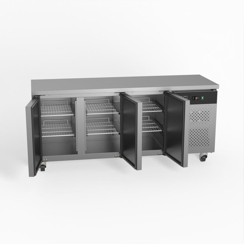 AG Three Door Commercial Worktop / Under Bench Fridge 600mm Depth