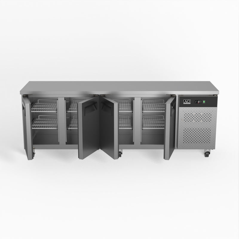 AG Four Door Commercial Worktop / Under Bench Fridge