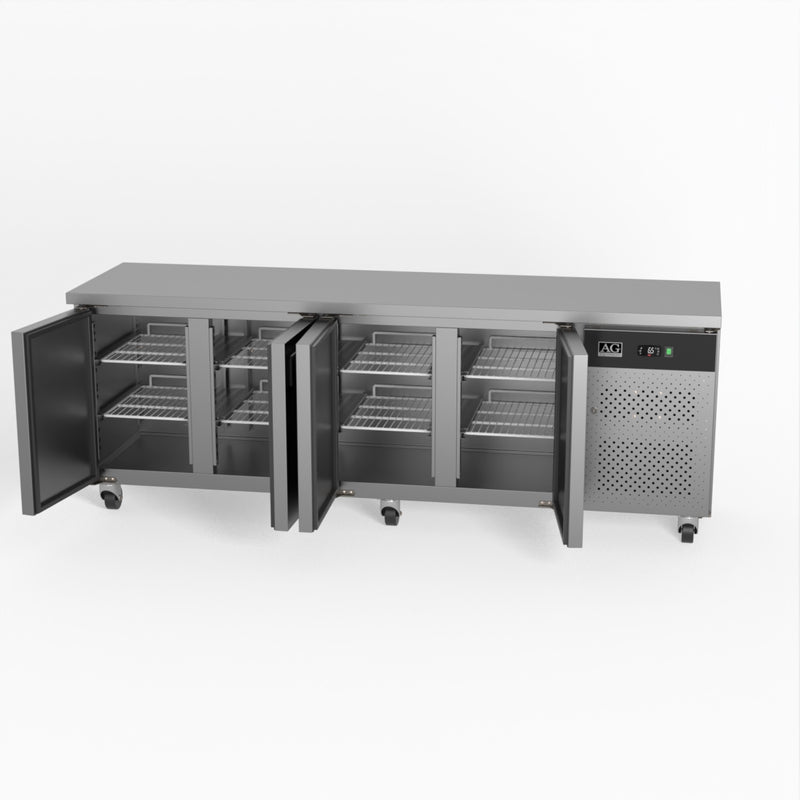 AG Four Door Commercial Worktop / Under Bench Fridge