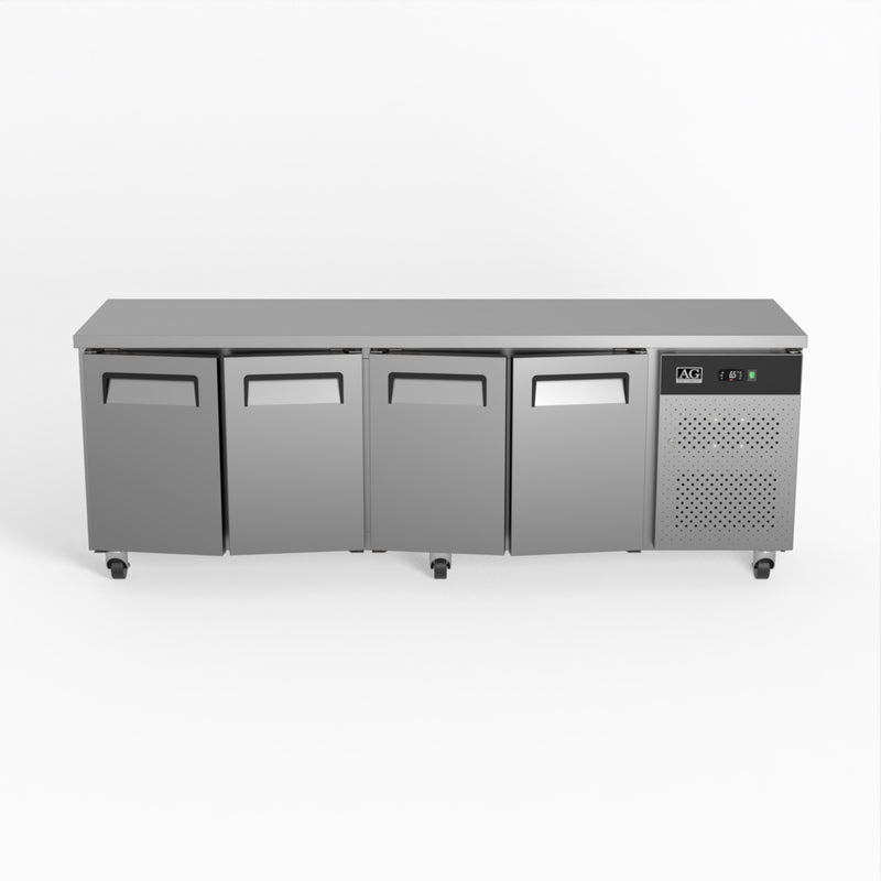 AG Four Door Commercial Worktop / Under Bench Fridge