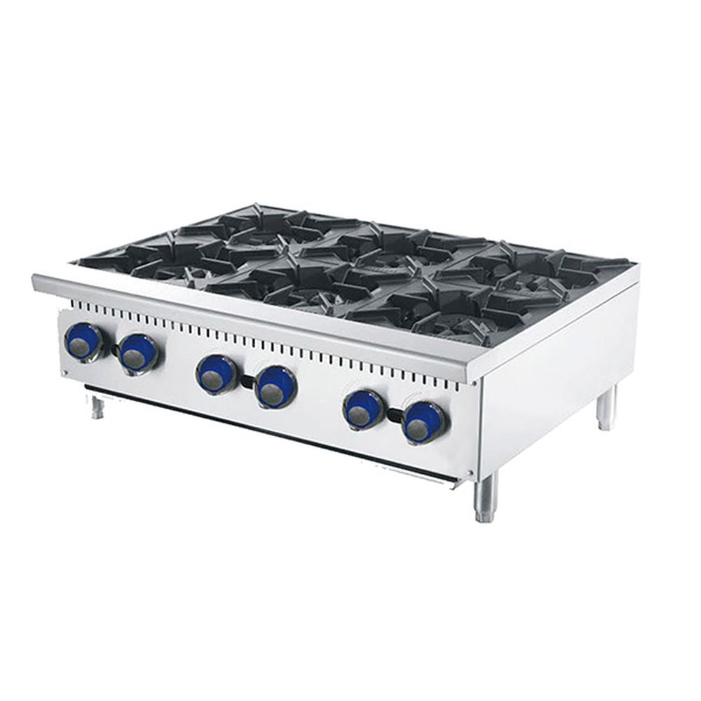 Cookrite 6 Burner Cook Tops NG ATHP-36-6-NG