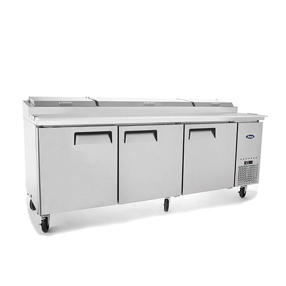 Atosa Three Door Pizza Prep Table Refrigerator