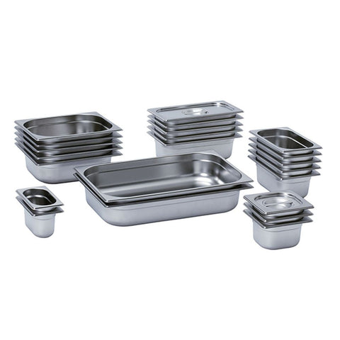 6 x MixRite GN Pans (201 Stainless Steel) 650x530x20 mm