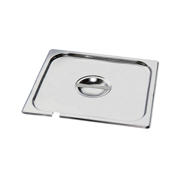 6 x MixRite Stainless Steel Lids with Cut for Spoon 650x530 mm