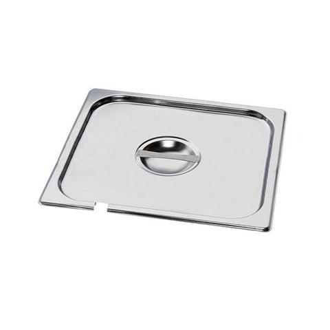 18 x MixRite Stainless Steel Lids with Cut for Spoon 325x176 mm