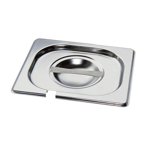 12 x MixRite Stainless Steel Lids with Cut for Spoon 325x265 mm