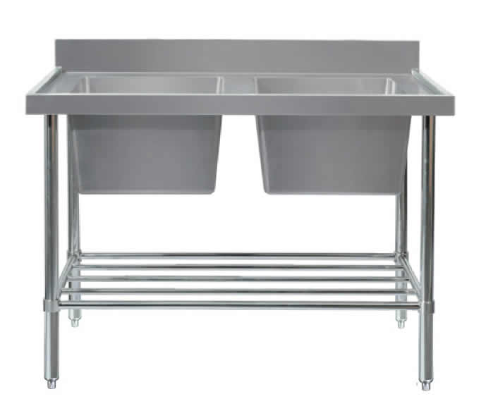 Mixrite Double Center Sink Bench - W2100 X D600 X H900