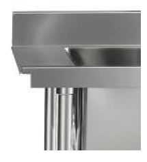 Mixrite Stainless Steel Dishwasher Single Inlet Right Sink - 700mmD