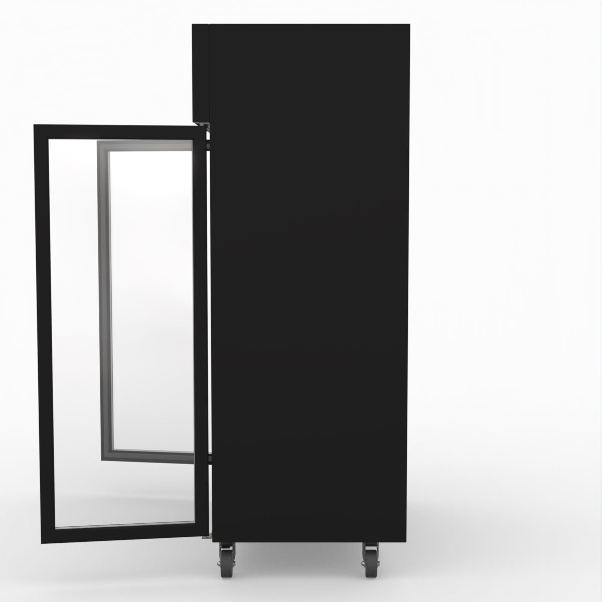 Thermaster Double Door Upright Display Fridge (Black) SUCG1000B