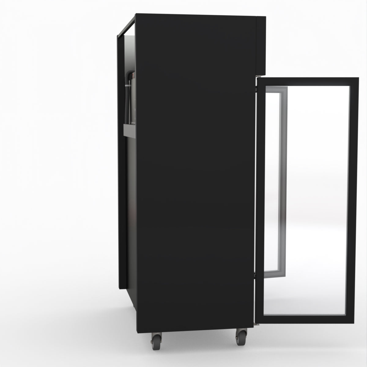 Thermaster Double Door Upright Display Fridge (Black) SUCG1000B