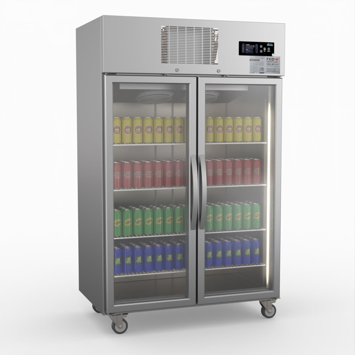 Thermaster Double Door Upright Display Fridge SUCG1000