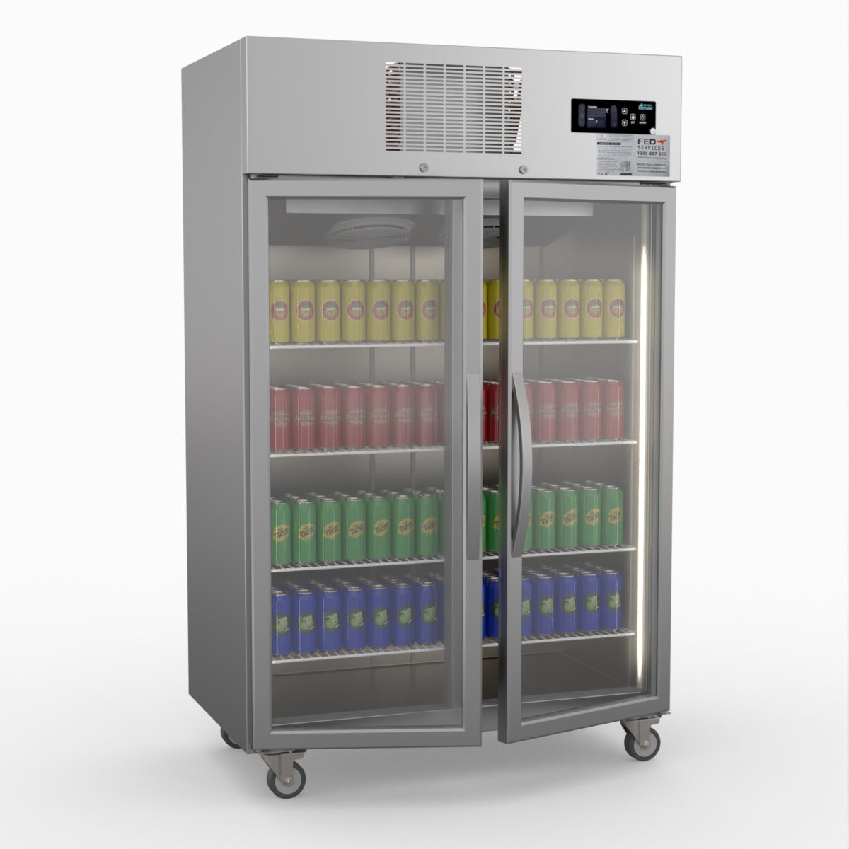 Thermaster Double Door Upright Display Fridge SUCG1000