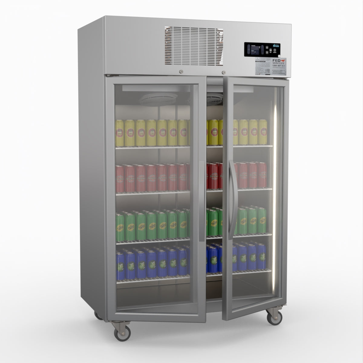 Thermaster Double Door Upright Display Fridge SUCG1000