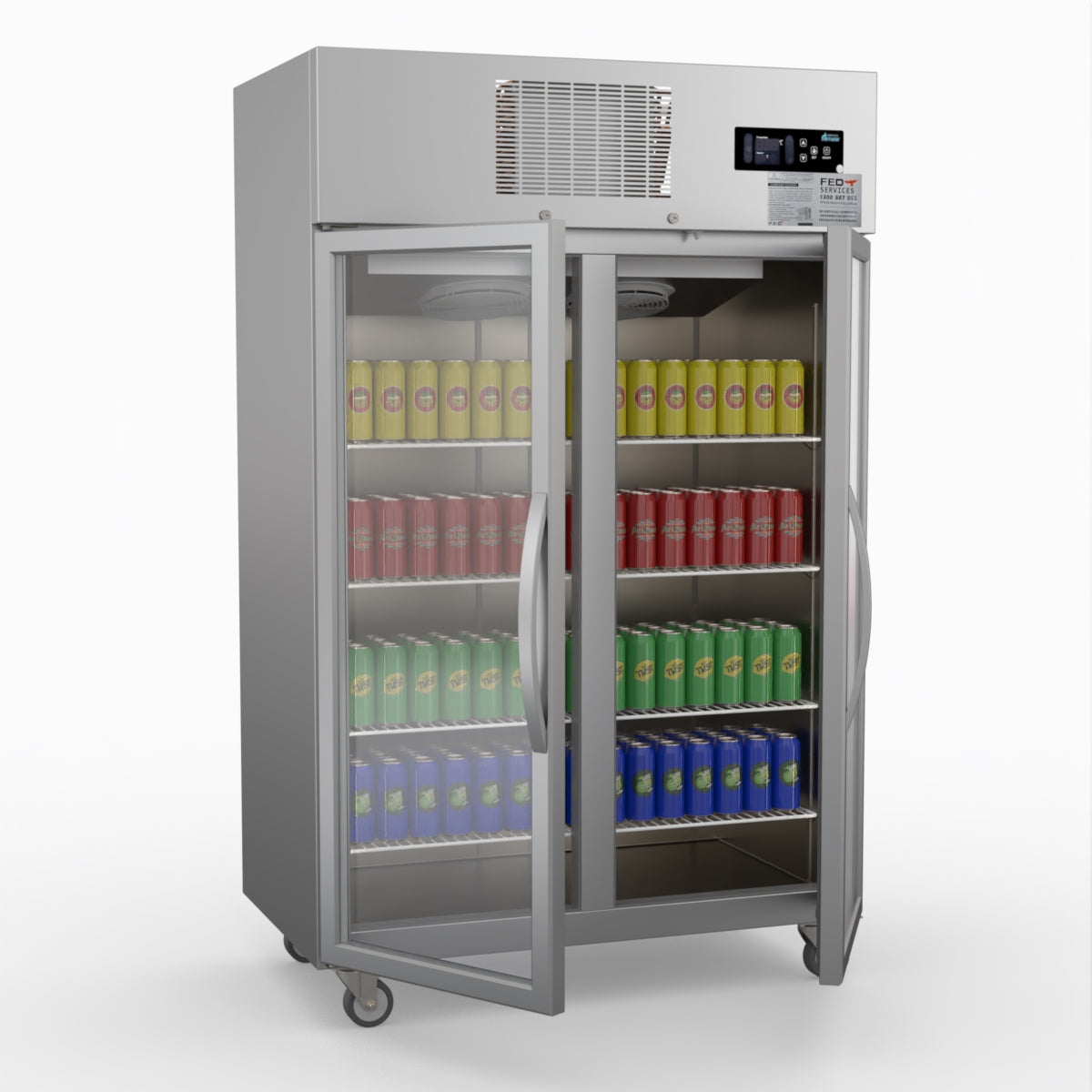 Thermaster Double Door Upright Display Fridge SUCG1000