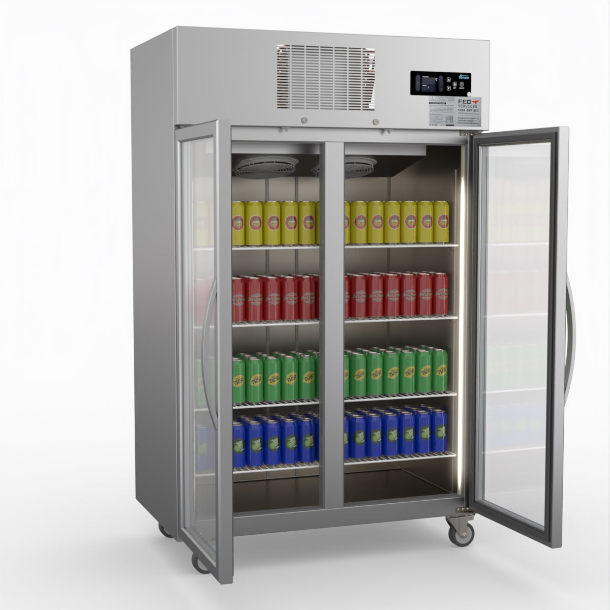 Thermaster Double Door Upright Display Fridge SUCG1000