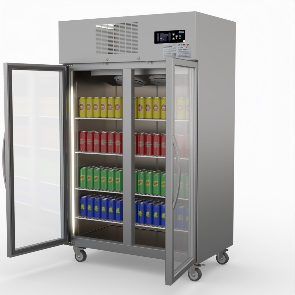 Thermaster Double Door Upright Display Fridge SUCG1000