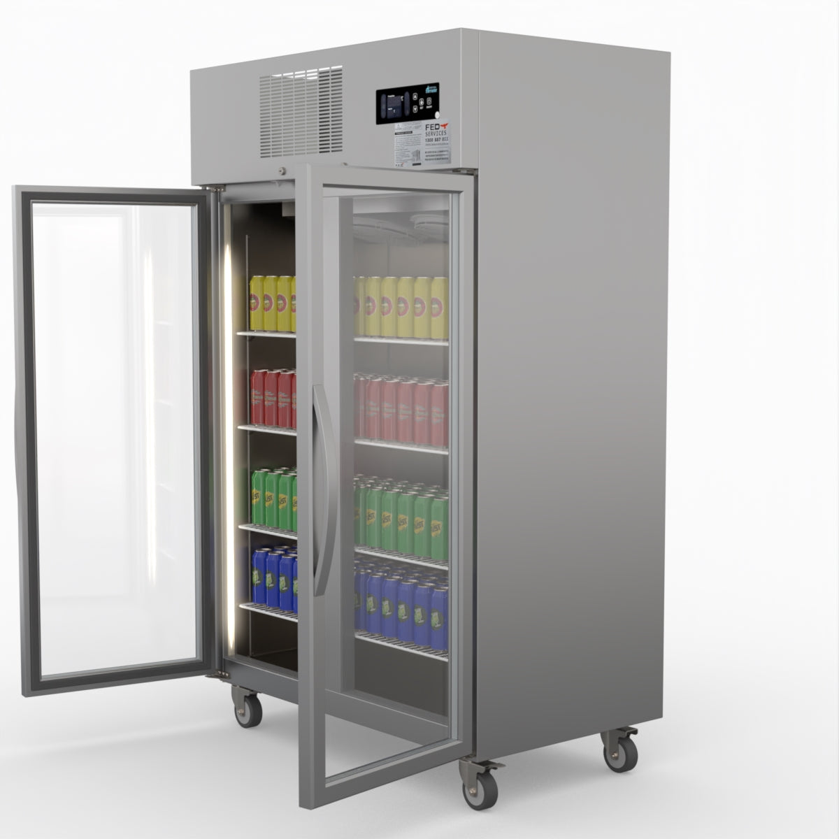 Thermaster Double Door Upright Display Fridge SUCG1000