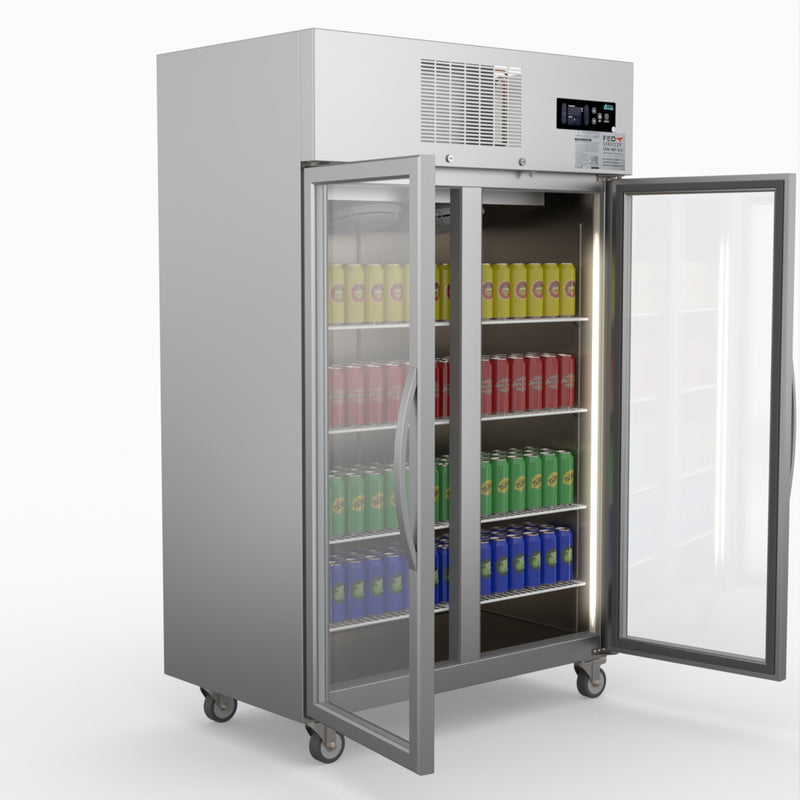 Thermaster Double Door Upright Display Fridge SUCG1000