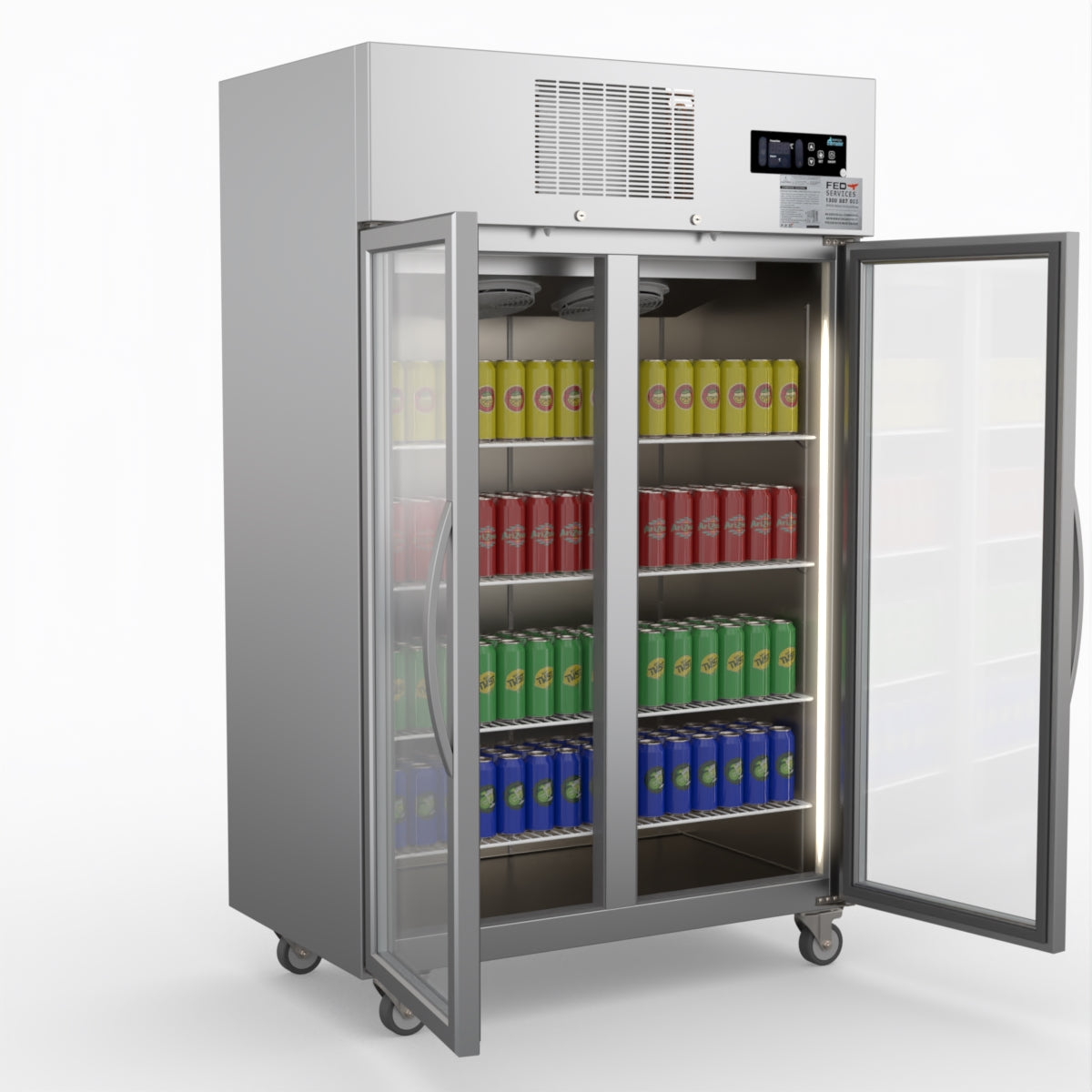 Thermaster Double Door Upright Display Fridge SUCG1000