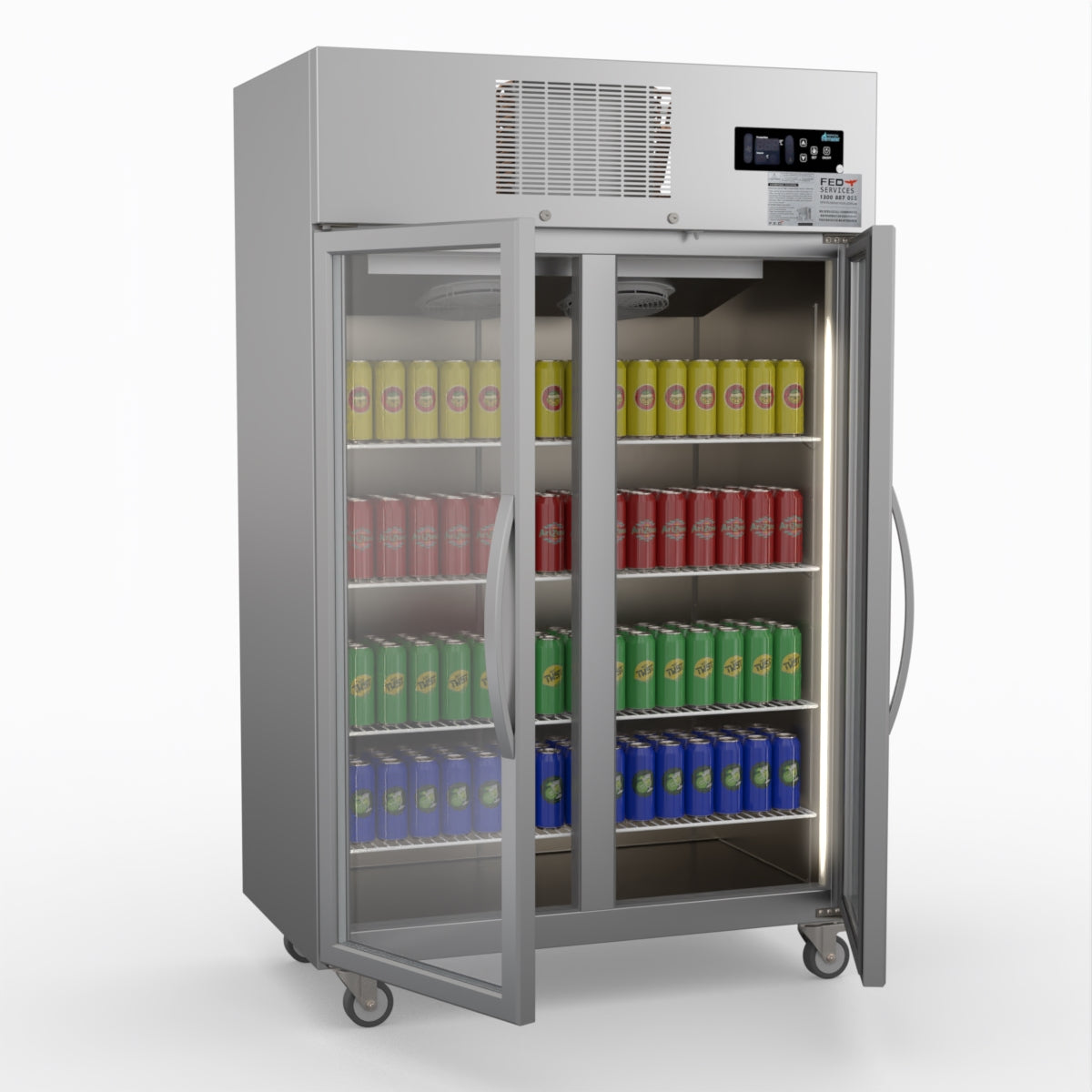 Thermaster Double Door Upright Display Fridge SUCG1000