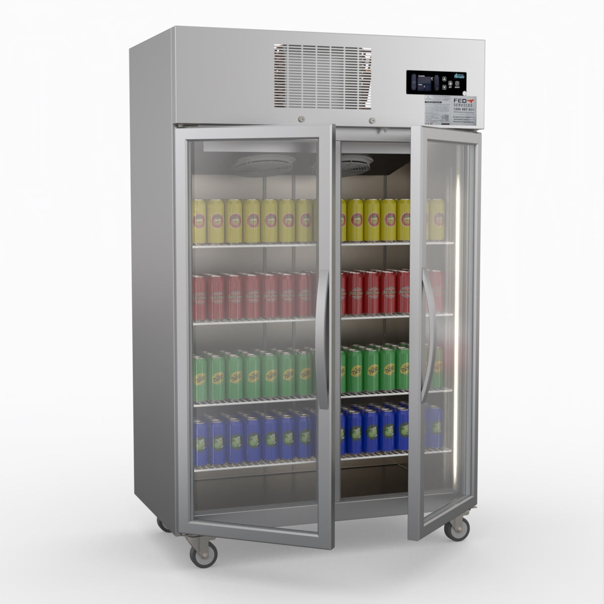 Thermaster Double Door Upright Display Fridge SUCG1000