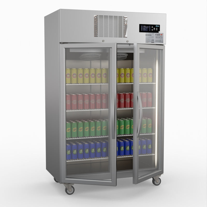 Thermaster Double Door Upright Display Fridge SUCG1000