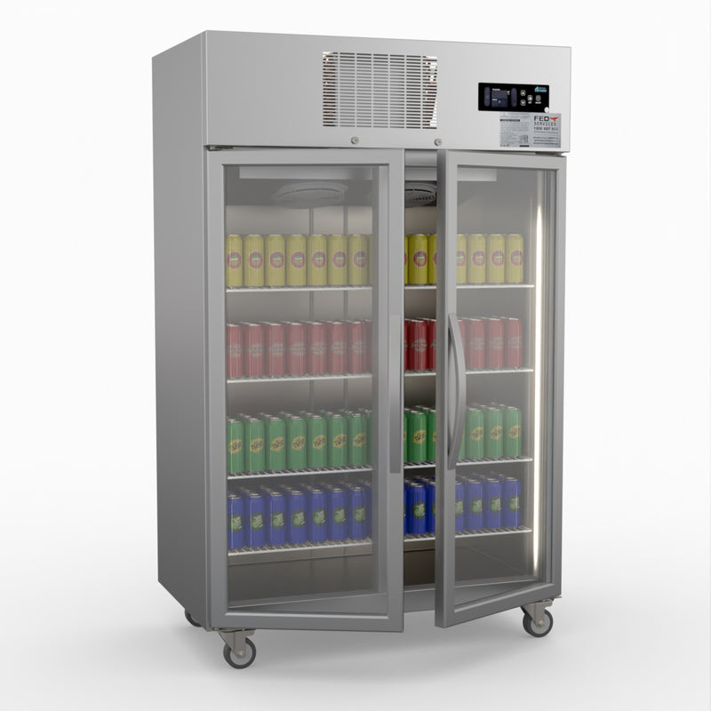 Thermaster Double Door Upright Display Fridge SUCG1000