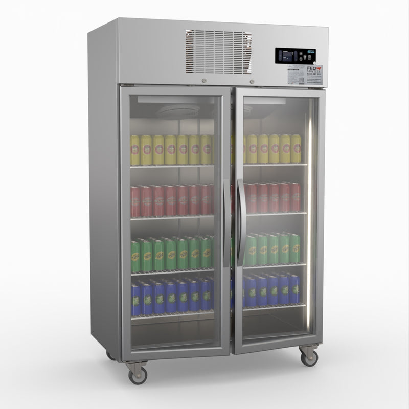 Thermaster Double Door Upright Display Fridge SUCG1000