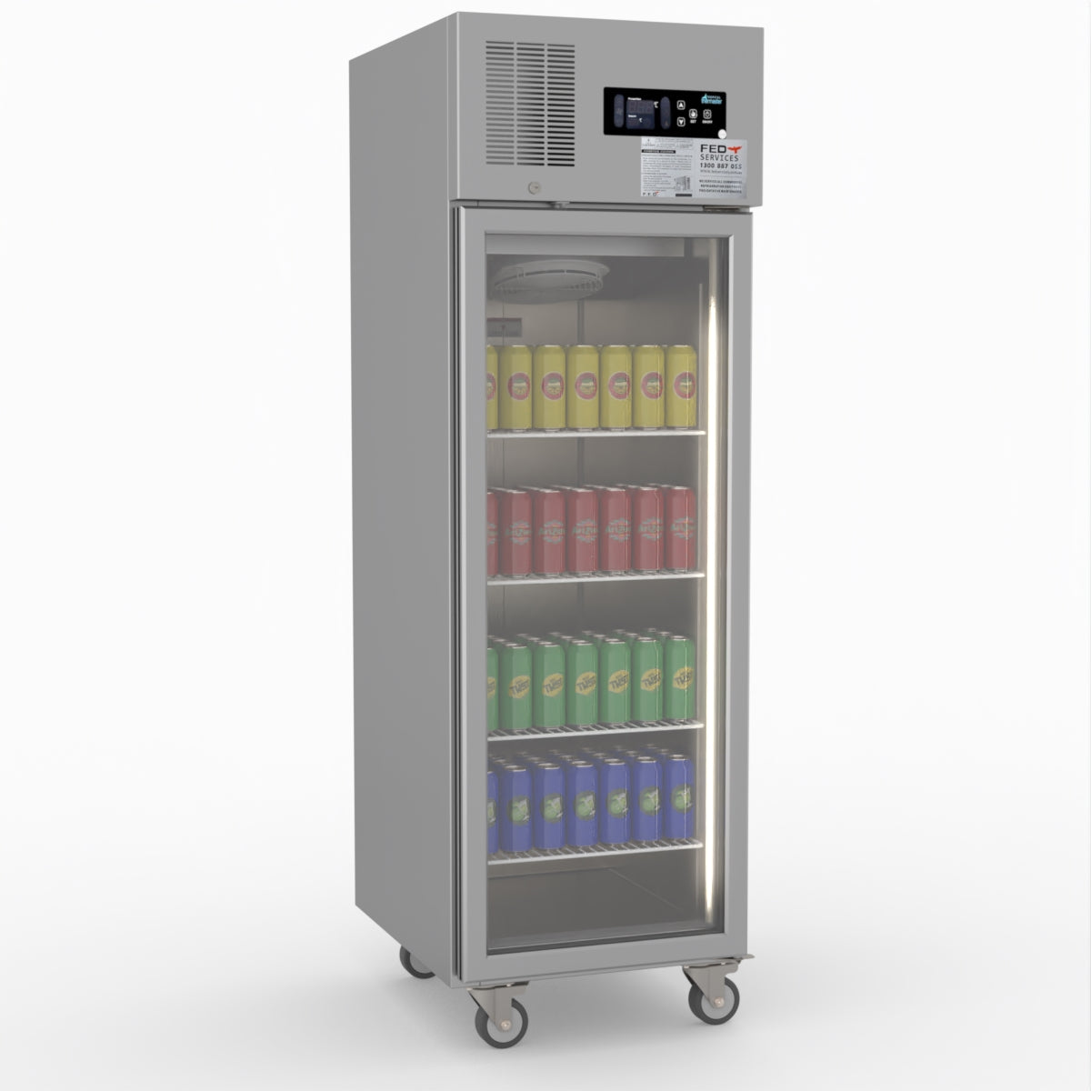 Thermaster Single Door Upright Display Fridge SUCG500