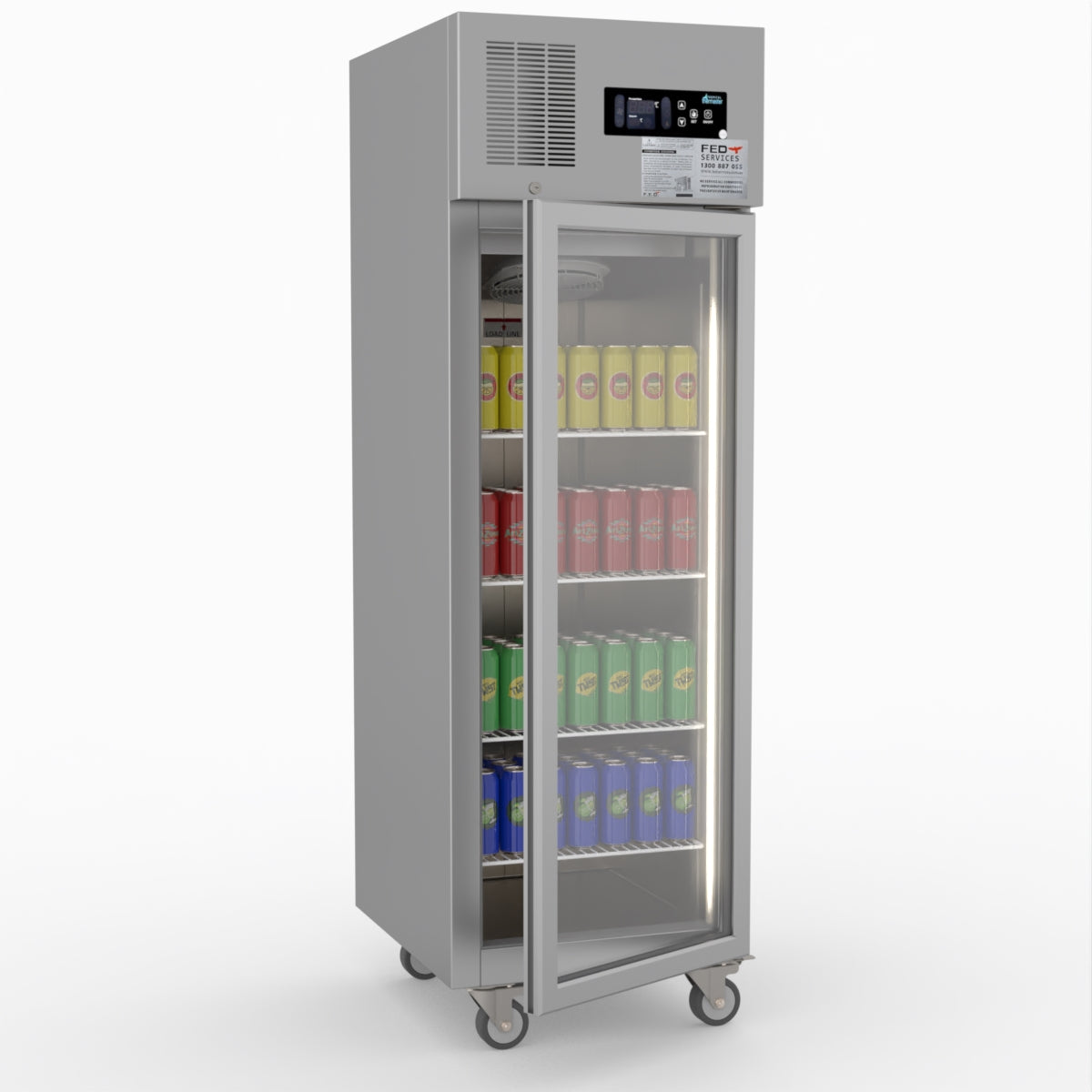 Thermaster Single Door Upright Display Fridge SUCG500