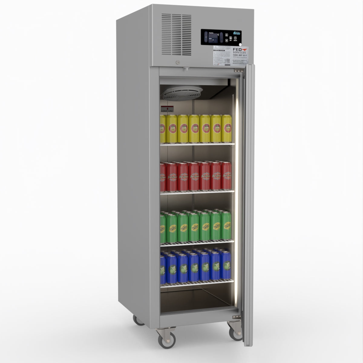 Thermaster Single Door Upright Display Fridge SUCG500