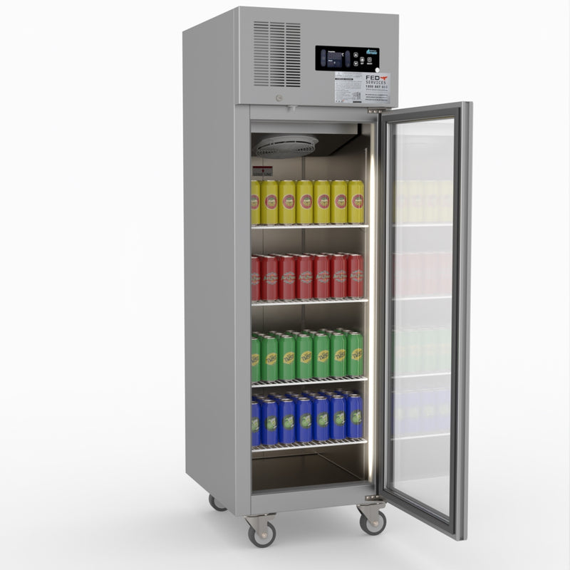 Thermaster Single Door Upright Display Fridge SUCG500