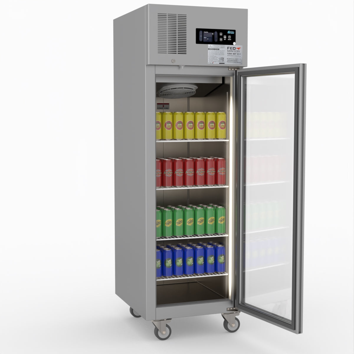 Thermaster Single Door Upright Display Fridge SUCG500