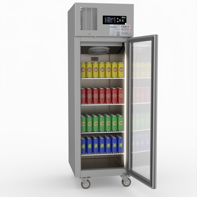 Thermaster Single Door Upright Display Fridge SUCG500