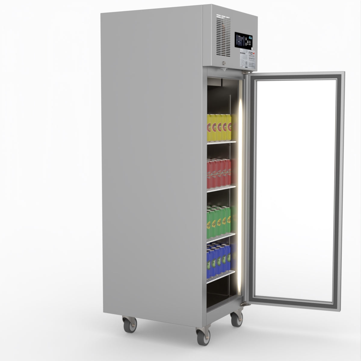 Thermaster Single Door Upright Display Fridge SUCG500