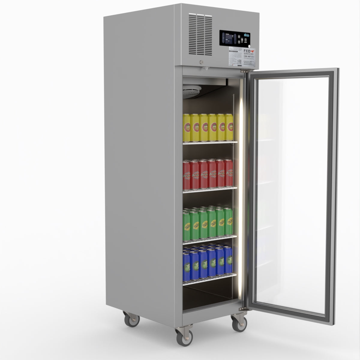 Thermaster Single Door Upright Display Fridge SUCG500