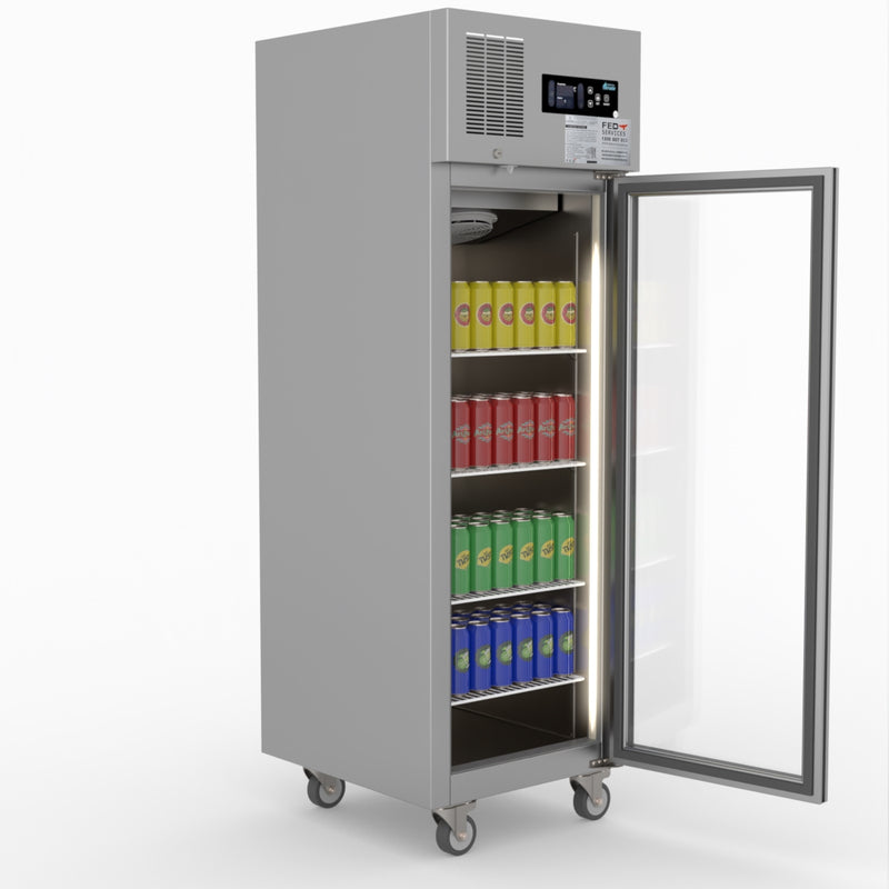 Thermaster Single Door Upright Display Fridge SUCG500