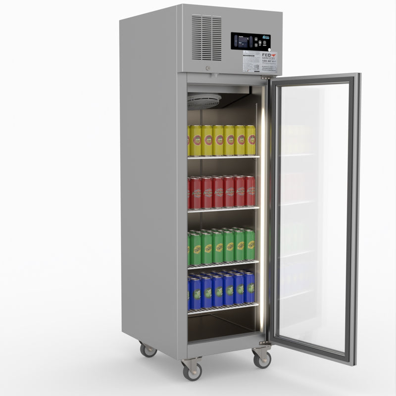 Thermaster Single Door Upright Display Fridge SUCG500