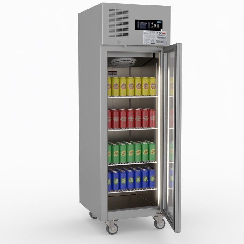 Thermaster Single Door Upright Display Fridge SUCG500