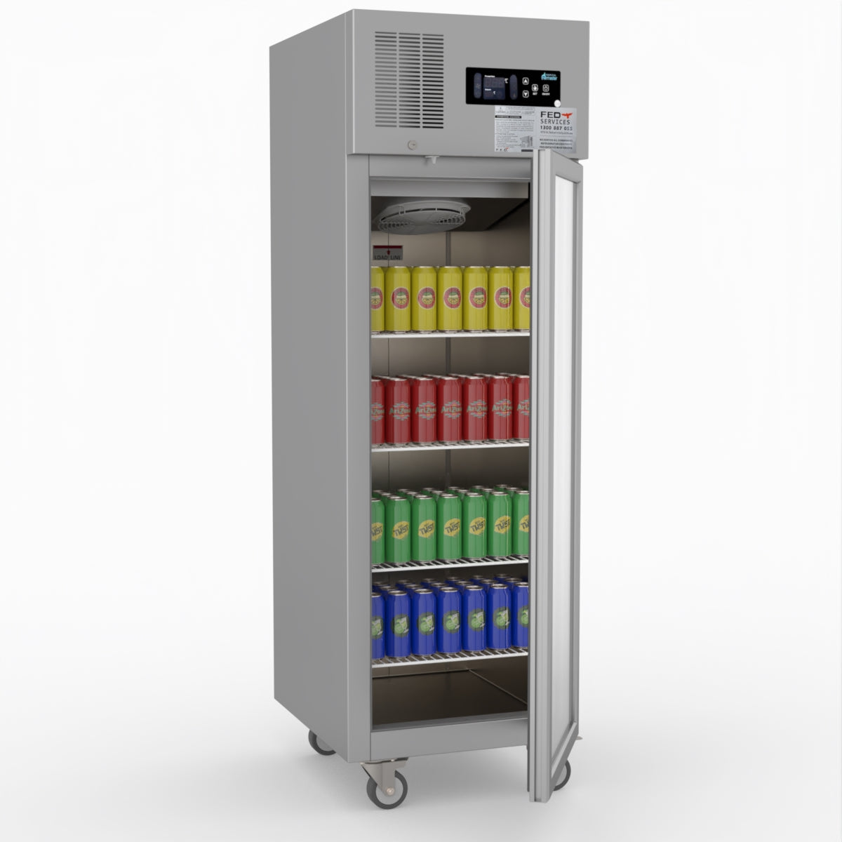 Thermaster Single Door Upright Display Fridge SUCG500