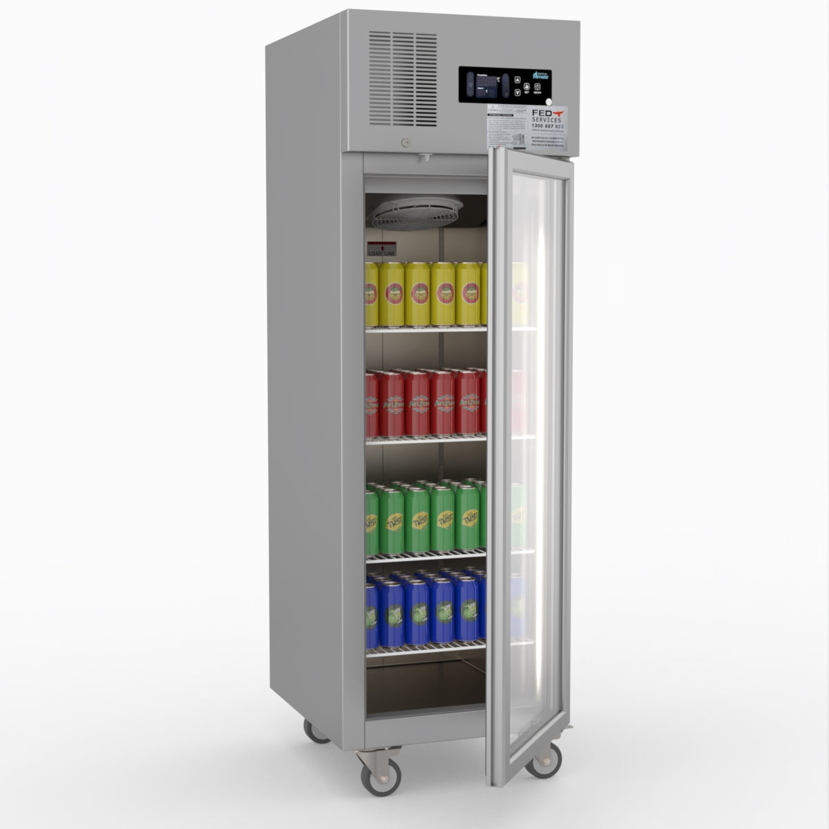 Thermaster Single Door Upright Display Fridge SUCG500