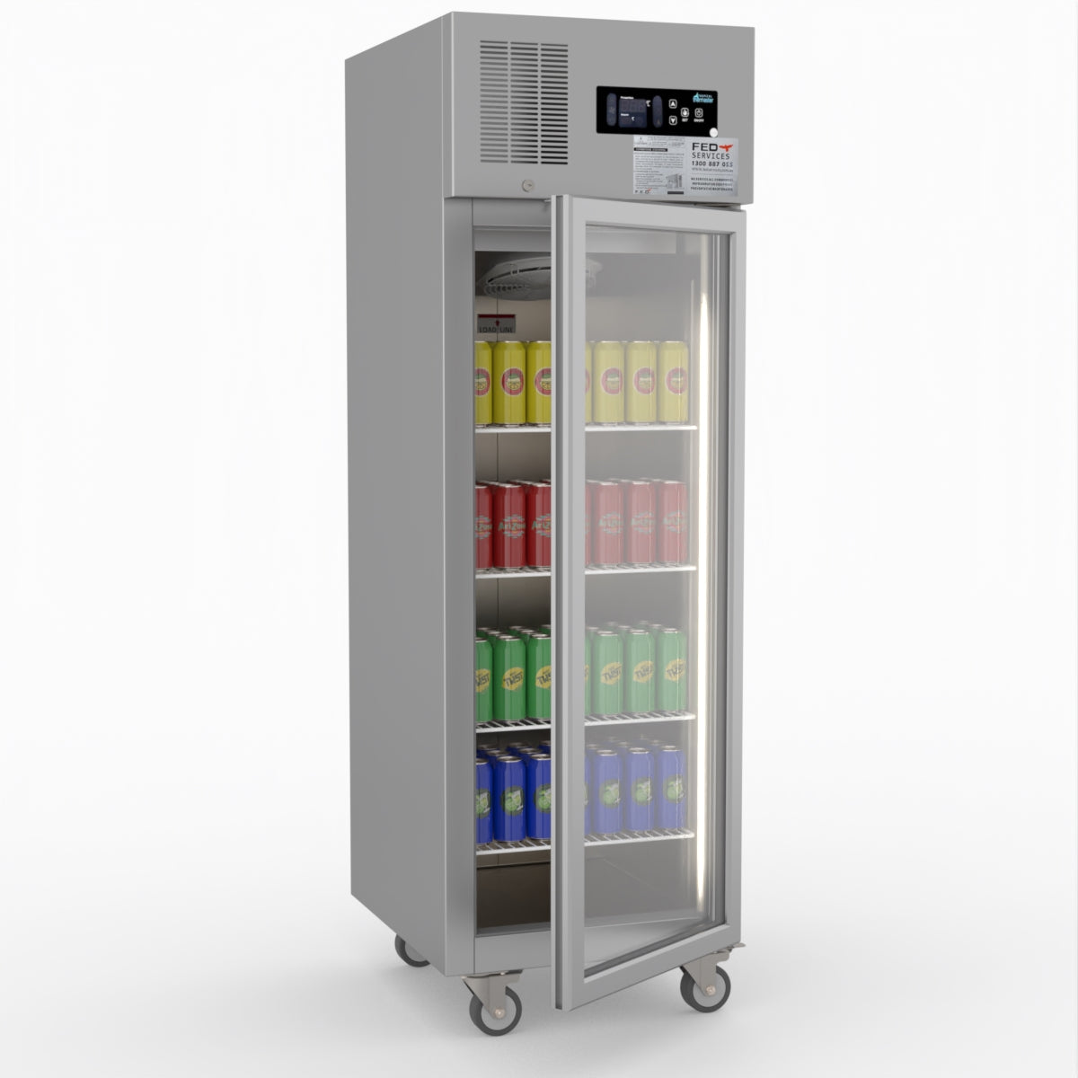 Thermaster Single Door Upright Display Fridge SUCG500