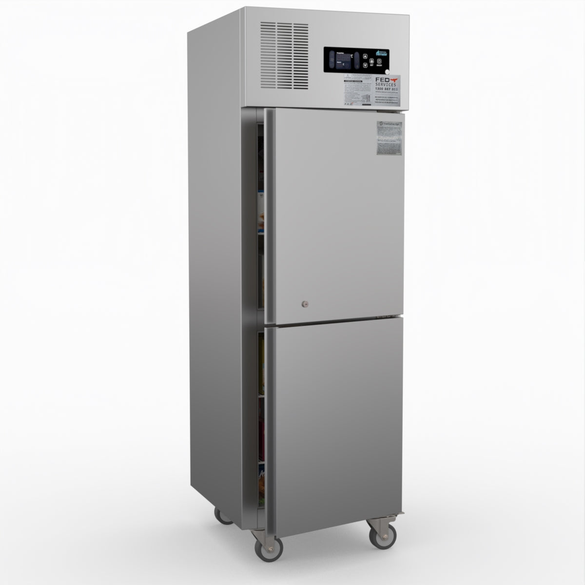 Thermaster Tropical 2 X ½ Door Ss Freezer SUF500