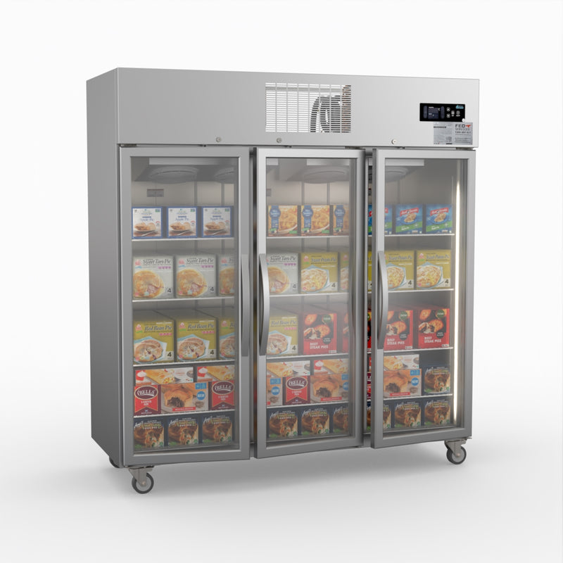 Thermaster Three Door Upright Display Freezer SUFG1500