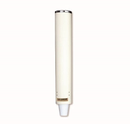 San Jamar Unbreakable Polyethylene Wall Mount Cup Dispenser to suit 350ml - 710ml Foam cup - C4410PFSD